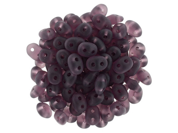 You'll love these SuperDuo 2 x 5mm beads. Create intricate jewelry designs with Czech glass seed beads! Featuring a unique shape and two stringing holes, these seed beads add a special touch of creativity to your designs. They have tapered edges and nest up nicely when strung, making them ideal for floral and woven designs. Add a special touch to your jewelry with Czech glass seed beads!    