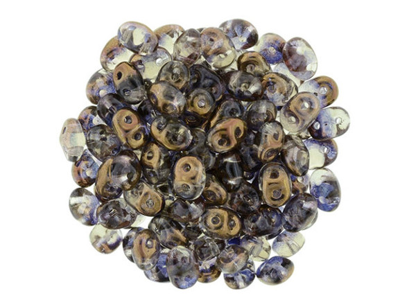 You'll love these SuperDuo 2 x 5mm beads. Create intricate jewelry designs with Czech glass seed beads! Featuring a unique shape and two stringing holes, these seed beads add a special touch of creativity to your designs. They have tapered edges and nest up nicely when strung, making them ideal for floral and woven designs. Add a special touch to your jewelry with Czech glass seed beads!    