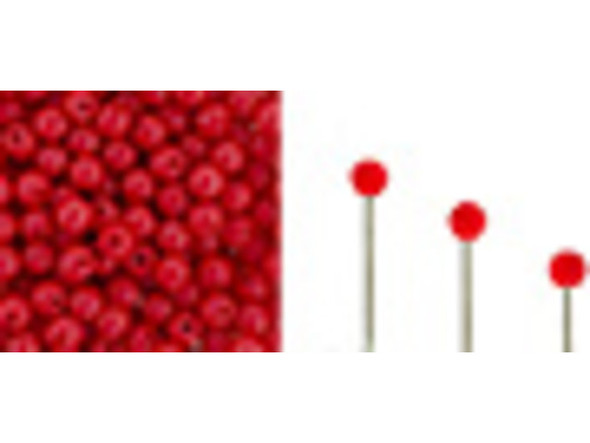 Make your DIY jewelry stand out with these stunning opaque red Finial beads from Starman. These 2mm round-shaped beads with half-drilled center stringing holes are perfect for adding a touch of elegance to your creations. Use them as end beads for head and eye pins or to decorate wire-work ends, kumihimo ends, and more. You can even pair them up with Czech glass Teacup beads or other components for a unique jewelry-making project. Securely attach them with a dab of E6000 adhesive glue. Each tube includes approximately 400 beads, giving you plenty of opportunities to showcase your creativity.