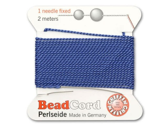 Griffin Bead Cord 100% Silk - Size 10 (0.90mm) Blue