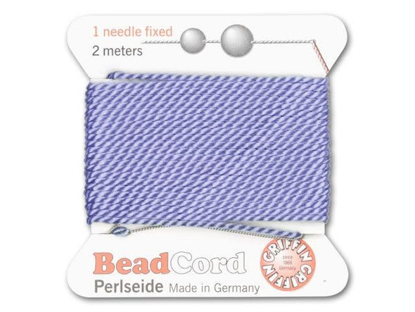Griffin Bead Cord 100% Silk - Size 16 (1.05mm) Lilac