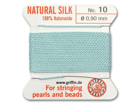 Griffin Bead Cord 100% Silk - Size 10 (0.90mm) Turquoise