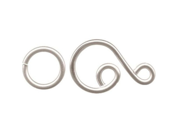 Weave Got Maille Treble Hook Jewelry Clasp - Silver Color (Each)