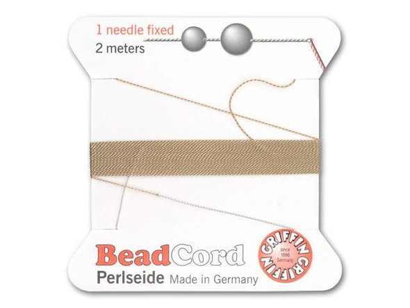 Griffin Bead Cord 100% Silk - Size 0 (0.30mm) Beige