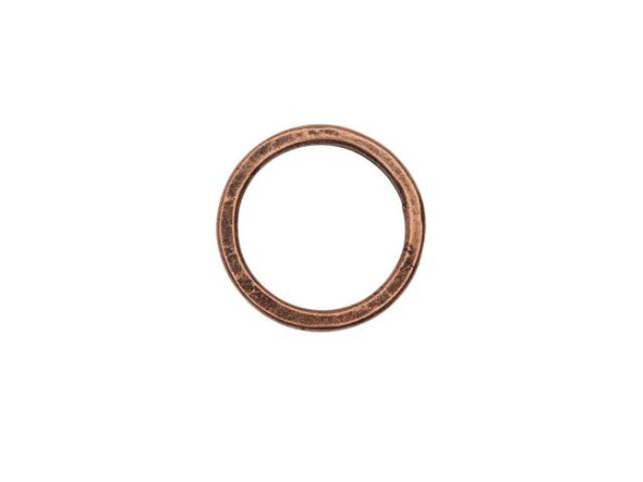Nunn Design Antique Copper-Plated Pewter Small Flat Circle Hoop