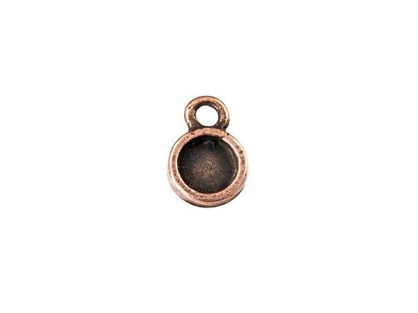 Nunn Design Antique Copper-Plated Pewter Bitsy Circle Bezel Charm