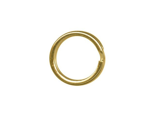 Gold Plated Split Rings, 12mm (gross)