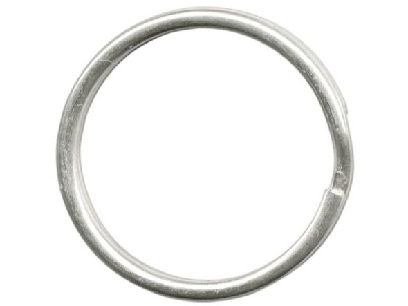 32mm Split Rings, Key Rings,White Plated (10 Pieces)