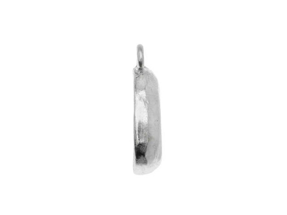 Nunn Design Antique Silver-Plated Pewter 14mm Open Back Bezel Pear Charm