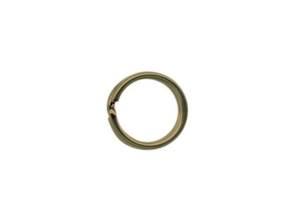 9mm Split Rings, Connectors,Antiqued Brass Plated (gross)