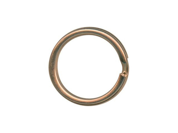 10 Big Gold Plated Heart Shaped Steel Split Rings Keyring Ring for