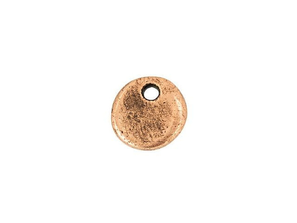 Nunn Design Antique Copper-Plated Pewter Mini Circle Primitive Tag Charm