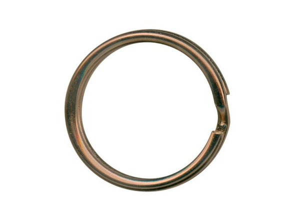 Antiqued Copper Plated Split Rings, 20mm (gross)