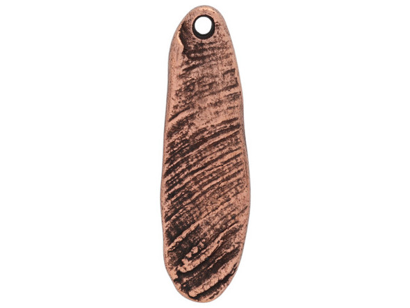 Nunn Design Antique Copper-Plated Pewter Organic Mussel Shell Charm