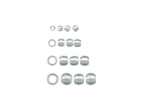 Beadalon Silver Plated Crimp Bead, Variety Pack (pack)