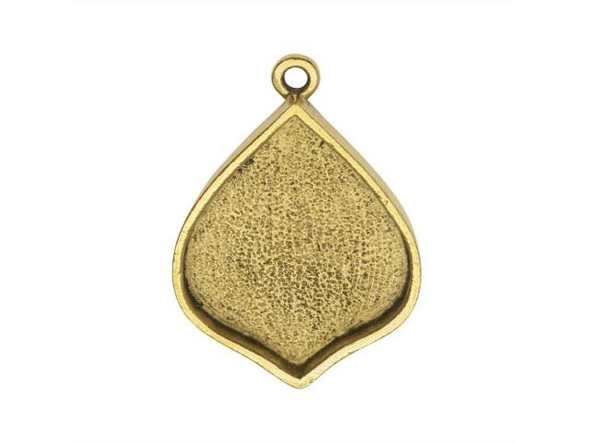 Nunn Design Antique Gold-Plated Pewter Marrakesh Grande Bezel Pendant