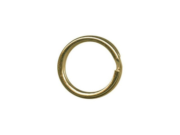 Antiqued Brass Plated Split Rings, 12mm (gross)