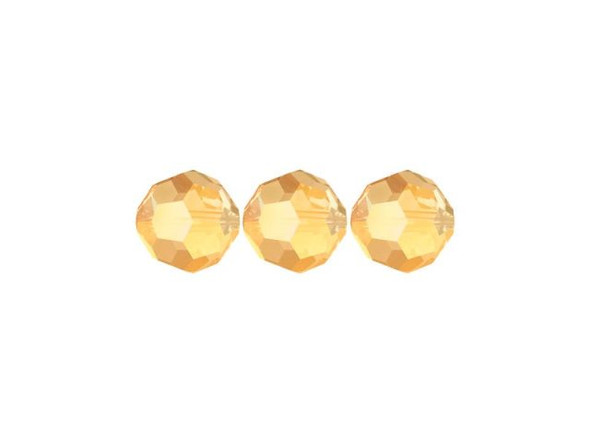 PRESTIGE 5000 Faceted Round Beads, 6mm - Metallic Sunshine (12 Pieces)