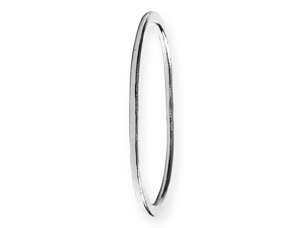 Nunn Design Silver-Plated Pewter Grande Oval Hammered Hoop