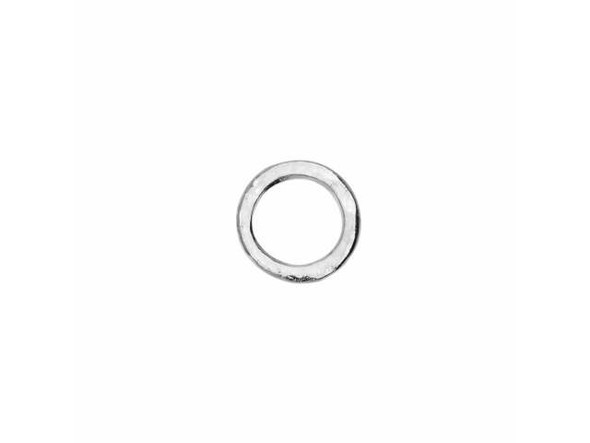 Nunn Design Silver-Plated Pewter Small Hammered Circle Hoop