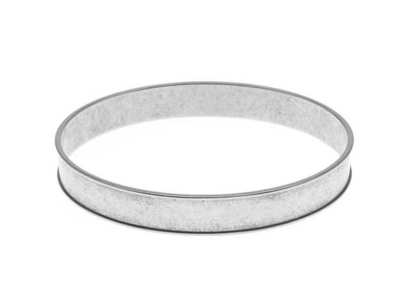 Nunn Design Silver-Plated Brass Channel Bangle Bracelet