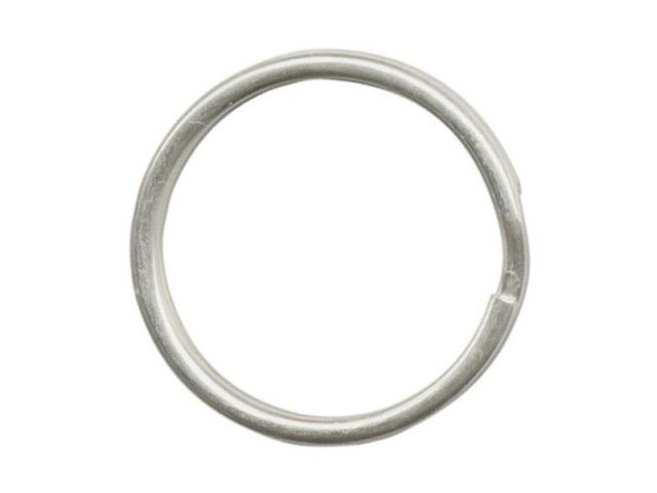 24mm Split Rings, Key Rings,White Plated (100 Pieces)