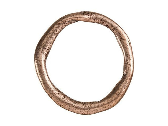 Nunn Design Antique Copper-Plated Brass Grande Organic Hoop