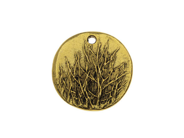 Nunn Design Antique Gold-Plated Pewter Rocky Mountain Charm