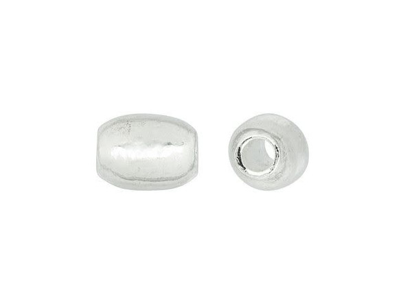 Nunn Design Silver-Plated Pewter Mini Metal Tube Bead