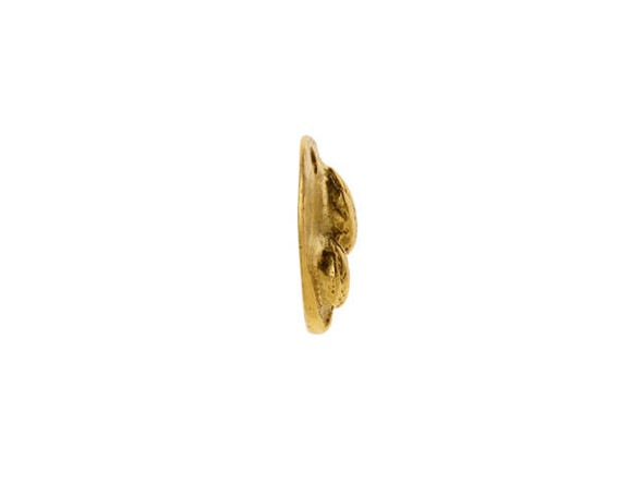 Nunn Design Antique Gold-Plated Small Prairie Pod Charm