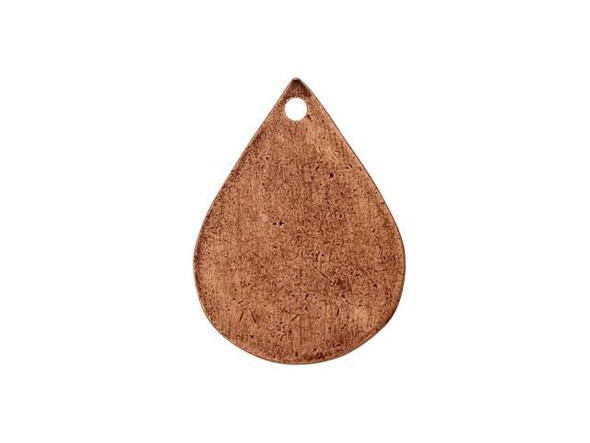 Nunn Design Antique Copper-Plated Pewter Small Drop Flat Tag