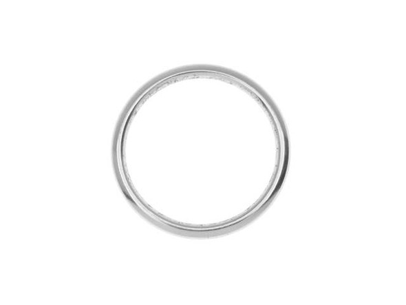 Nunn Design Antique Silver-Plated Brass Open Frame Hoop Small