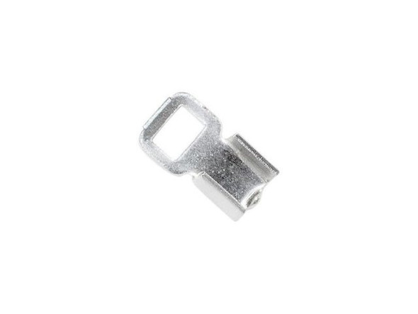 3.5x11mm Fold-Over Jewelry Crimp - Silver Plated (72 pcs)