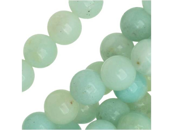 Dakota Stones Amazonite 6mm Round 8-Inch Bead Strand