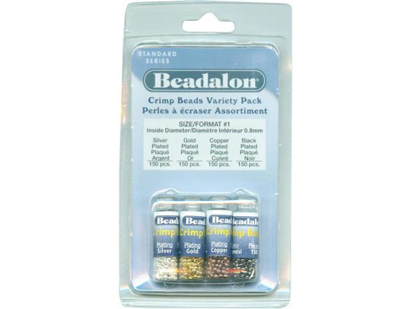 Crimp beads and crimp tubes are often paired with either wire protectors or bullion, and may also be topped with crimp covers.See Related Products links (below) for similar items and additional jewelry-making supplies that are often used with this item.Which crimps should I use?            Cord Diameter      in Inches        Cord Diameter      in Millimeters        Crimp Bead      Size        Crimp Tube      Size        Fits Scrimp              0.010        0.25        0, 1        0,1        Yes              0.012        0.30        0, 1        0,1        Yes              0.013        0.33        0, 1        1        Yes              0.015        0.38        1        2        Yes              0.018        0.46        1        2        Yes              0.020        0.51        2        2        Yes              0.021        0.53        2        2        Yes              0.024        0.61        2, 3        2, 3        No               0.030        0.76        3        4        No               0.036        0.91        3        4        No           Exception: Most crimp tubes won't hold on 0.010 and 0.012 when  closed with standard crimping pliers. Either flatten with regular pliers, or  use size 1 crimp tubes with micro crimping pliers.  