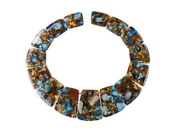 Dakota Stones Blue Impression Jasper and Bronzite Graduated Collar