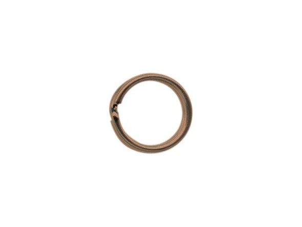 9mm Split Rings, Connectors,Antiqued Copper Plated (gross)