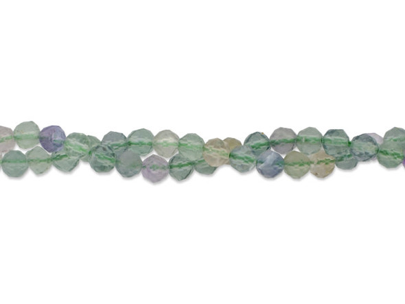 Dakota Stones Fluorite 3mm Round Bead Strand