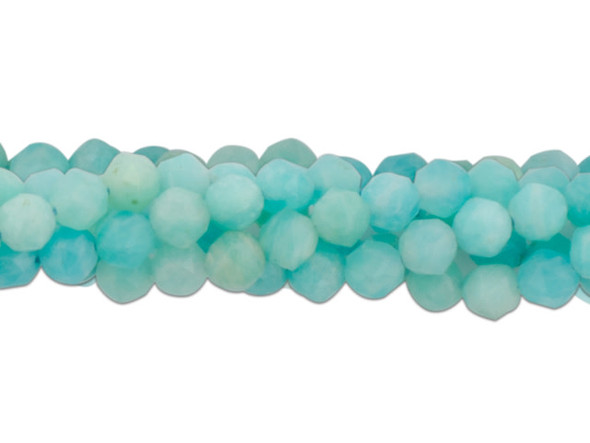 Dakota Stones 4mm Amazonite Double Heart Bead Strand