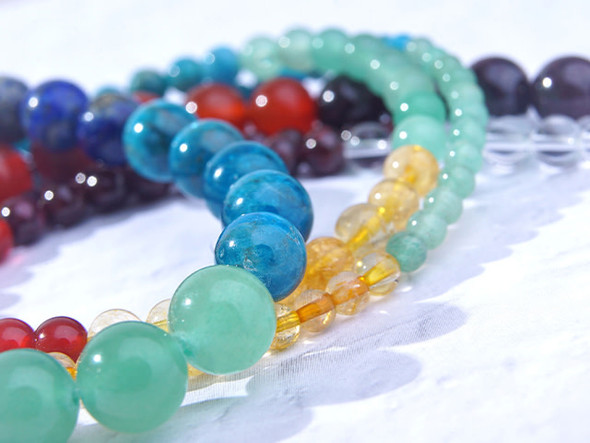 Dakota Stones Chakra Stones 10mm Round Bead Strand