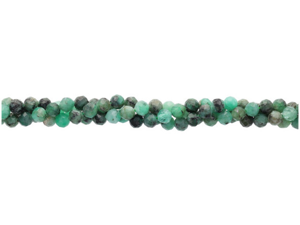 Bring gemstone style to your jewelry designs with these Dakota Stones beads. These beads take on a classic round shape with beautiful facets that shine from every angle. You'll love the way they catch the eye in your projects. They feature a deep emerald green color. Emerald has been prized and revered in many different cultures for over 6,000 years. It was sold in the markets of ancient Babylon in 4,000 BCE, worshipped by the Incas, and considered a symbol of eternal life by the Egyptians as well as being a favorite jewel of Cleopatra. Emerald is one of the four “precious” gemstones, the others being Diamond, Ruby and Sapphire. It is the green form of Beryl, colored by trace amounts of chromium and/or vanadium to range in hue from yellow to green to blue to green.Because gemstones are natural materials, appearances may vary from piece to piece.