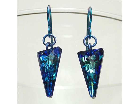 Teal Niobium French Hook Earring Wires (pair)