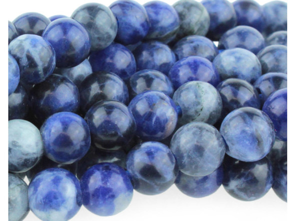 Dakota Stones Sodalite 8mm Round Large Hole Bead Strand