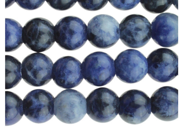 Dakota Stones Sodalite 8mm Round Large Hole Bead Strand