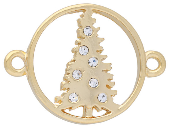 Gold Christmas Tree Connector Horizontal