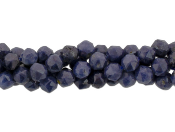 Bring the brilliance of gemstones to your designs with this 4mm spinel double heart bead strand from Dakota Stones. The beads on the strand feature a special double heart cut which adds extra facets that really catch the light. These beads feature a deep blue color. Metaphysical Properties: Metaphysically, all sapphires are considered stones of wisdom, however different colors have additional attributes such as enhanced emotional resilience, creativity, and receptivity. Sapphires sustain life force and attract peace and joy. Because gemstones are natural materials, appearances may vary from piece to piece.  Dimensions: 4mm, Hole Size: 0.8mm 