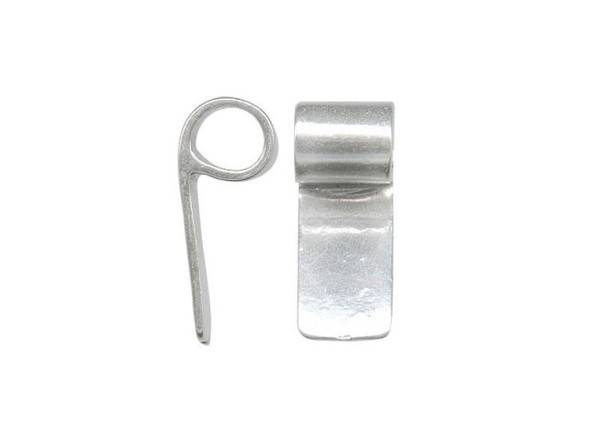 Sterling Silver Bail, Tube Top, 14mm (Each)