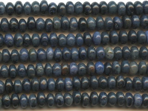 Dakota Stones Dumortierite 6mm Rondelle Bead Strand