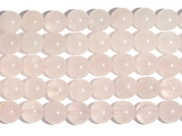 Create whimsical designs with the help of the Dakota Stones rose quartz 12mm round beads. Available by the strand, these beads are perfectly round in shape and display a soft, pale pink shade full of hazy beauty. It has a hazy to translucent look due to microscopic fibrous inclusions of pink borosilicate mineral related to Dumortierite. Showcase these bold beads in a feminine necklace design. Metaphysical Properties: Rose quartz is known as the "love stone" and is used for its healing, calming, joyous and warm qualities. As with other types of quartz, it is believed to amplify energy and is commonly used in calming meditation and jewelry-making to stimulate romance and sensuality.Because gemstones are natural materials, appearances may vary from bead to bead. Each strand includes approximately 16 beads.