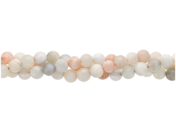 Dakota Stones Rainbow Moonstone 6mm Round Bead Strand